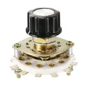 Band Selector Rotary Switch (w Knob), 2P5T 2 Pole 5 Throw, 1 Deck