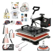 VEVOR 1400W Heat Press Machine 8 In 1 Sublimation Steel Frame Heat Presses with Temperature And Time Control (12X15INCH 8IN1)