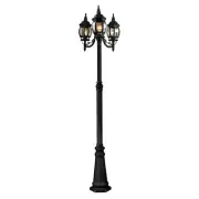 Artcraft Lighting AC8099 Black Classico 3-Bulb Line Voltage Post Light