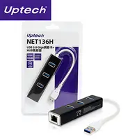 在飛比找PChome24h購物優惠-Uptech NET136H USB 3.0 Giga網路卡