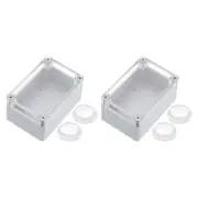4.72"x6.3"x3.62" Junction Box Wiring Enclosure Case for DIY Projects Grey 4Pcs