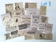 FASHION 24pc LOT B Ephemera Paper Pack Junk Journal Vintage Ads Collage Art