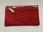 CAROLINA HERRERA Good Girl Patent Red Sparkle Clutch Makeup Cosmetic Bag NEW