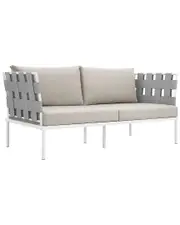 Modway Outdoor Harmony Outdoor Patio Aluminum Loveseat