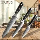 Chef Knife Utility Paring Beef Cut 67 Layers Japanese Damascus Steel VG10 Core L