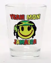 JAMAICA YEAH MON SHOT GLASS SHOTGLASS