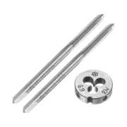 3pcs Metric Tap and Die Set M3 x 0.5 Thread Tap & Round Die Threading Tools