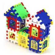 Plastic House DIY Building Blocks Intelligent Developmental Construction Toy for Children