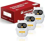 Audio Baby Monitor with Rechargeable Battery, Wireless Intercoms for Home, Full Duplex Intercom with a Range of 300 m, Clear Sound, Night Light - Monitor for Children, Seniors, Pets