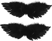 WRITWAA Diy Devil Wings 2pcs Small Devil Wings Props for Doll Decor Craft Projects Home Decoration
