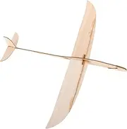 COMNESTBI Hand Thrown Wooden Glider Aircraft Simple and Elegant Design for Fun Easy Assembly Natural Material Boy Girl Play Airplane Toy