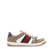 [Gucci] Gucci Screener Sneakers 10 US WHITE/BROWN