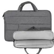 Grey Laptop Bag Padded Protective Case For 15.6" Acer Aspire 5 / Nitro 5 Gaming