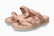 Mephisto Women's Kristal Old Pink Sandvel 849 Adjustable Strap Slip-On Sandals