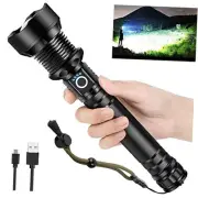 Flashlights High Lumens Rechargeable,XHP90.2 Super Bright LED Flashlight with