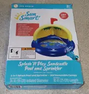 Splash 'N Play Sandcastle Inflatable Kiddie Pool & Sprinkler
