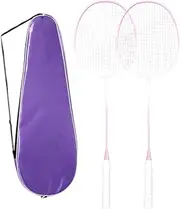 kowaku 2Pcs Badminton Rackets Badminton Set with Carrying Bag Racquets for Playing Women Men Backyard Game Gym Outdoor Sports