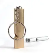 High Pitch Survival Whistle Super Loud 120dB Stainless Steel for Hiking