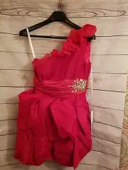 Gorgeous “Cinderella Divine” Red Party Dress Prom Dress Size 12