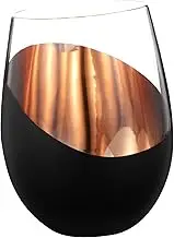 Elegant Stemless Wine Glass Egg Shaped Drinking Cup for Whiskey Cocktails Juices for Parties Bars and Home Use