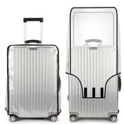 20"-30" Transparent Waterproof PVC Travel Luggage Protector Suitcase Cover, Full Transparent Trolley Cover
