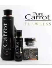Pure Carrot Flawless Moisture Surge Body Milk Lotion + Oil + Face Cream 3Pcs Set