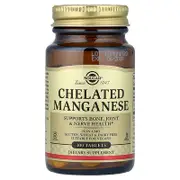 Solgar, Chelated Manganese, 100 Tablets (8 mg per Tablet)