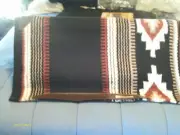 Saddle Pad Showman Memory Foam Aztec Pattern , Black,Tan Red and Cream,