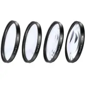 4Pcs 49-77mm+1+2+4+10 Close Up Macro Lens Filter kit for Camer Nikon Sony DSLR