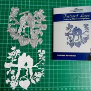 TOGETHER FOREVER DIE 438304 - Tattered Lace - 2 BIRDS ON A BRANCH