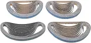 WOONEKY Professional Sanding Belts 40pcs Set 4 Grits for Belt Sander Sandpaper Roll Automotive and Woodworking