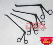 Crocodile Forceps Set of 4Pcs Up,Down,Str Orthopedic Instruments Black Coated