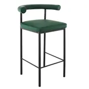 Sarantino Cedric Bar Stool in Green