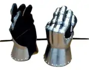 fully functional armor medieval steel gloves gauntlet sca larp gauntlets cosplay
