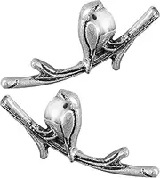 [Generic] Bird Ear Cuff - Cute Birds Stand Tree Branch Studs Earrings,Exquisite Unique Delicate Cute Birds Studs Jewelry For Friends, Birthday