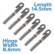 6pcs 14.5 x 0.8mm Eyeglasses Spring Hinge Frame Joint Insert Glasses Repair Bow