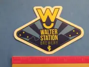 Collectible BEER STICKER ~ WALTER STATION Brewery ~ Phoenix, ARIZONA ~ Cactus