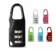 2x 3 Digit Combination Padlock Travel Suitcase Luggage Security Padlock