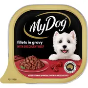 My Dog Wet Dog Food Beef Fillets Gravy