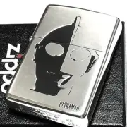 Zippo Ultraman Silver Black Etching Tsuburaya Pro Oil Lighter Regular Case Japan