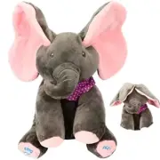NNEOBA Animated Singing Elephant Plush Toy with Moving Ears