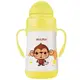 MoliFun魔力坊 不鏽鋼真空兒童吸管杯/學習杯260ml-俏皮猴(MJ0529Y)