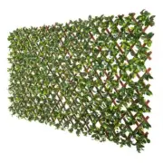 NATURAE DECOR Artificial Leaf Hedges 36" X 72" Wall Expandable Plastic Green