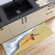 SHENGANG Sea Waves Beach Rug Kitchen 3D Carpet Hallway Marine Carpet in The Bedroom On The Floor Custom Long Corridor Rug,7,60x180cm