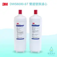 在飛比找蝦皮商城優惠-3M｜DWS6000-ST 雙道替換濾心（DWS6000-C