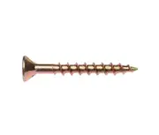 Zenith Chipboard Screw Philips Drive Gold Passivated 8G x 35MM - 500 Pack