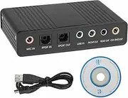 6 Channel 5.1 Optical SPDIF Sound Card USB Audio Output Adapter External for PC