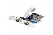 StarTech.com 2-Port Serial PCIe Card, Dual-Port RS232/RS422/RS485 Card, 16C1050 UART, ESD Protection, Windows/Linux, TAA-Complia