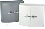 LEINA-WERKE Sani Cab 22075 Plastic First Aid Cabinet with DIN 13169, Silver