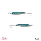2pcs Blue Silver Fish WOW!® 1oz Fishing Trolling Mega Metal luna bait Jig NEW